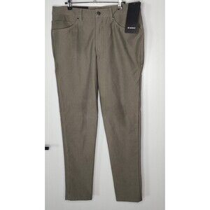 Lululemon ABC Pant Slim 33x33 Dark Olive Utilitech NWT $128 5 Pocket Mens (READ)